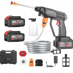 Foliam 48V Cordless Pressure Washer Gun with Double Battery – Portable Handheld Cleaner